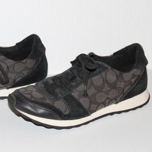 COACH Mason Signiture Jacquard Black Sneakers